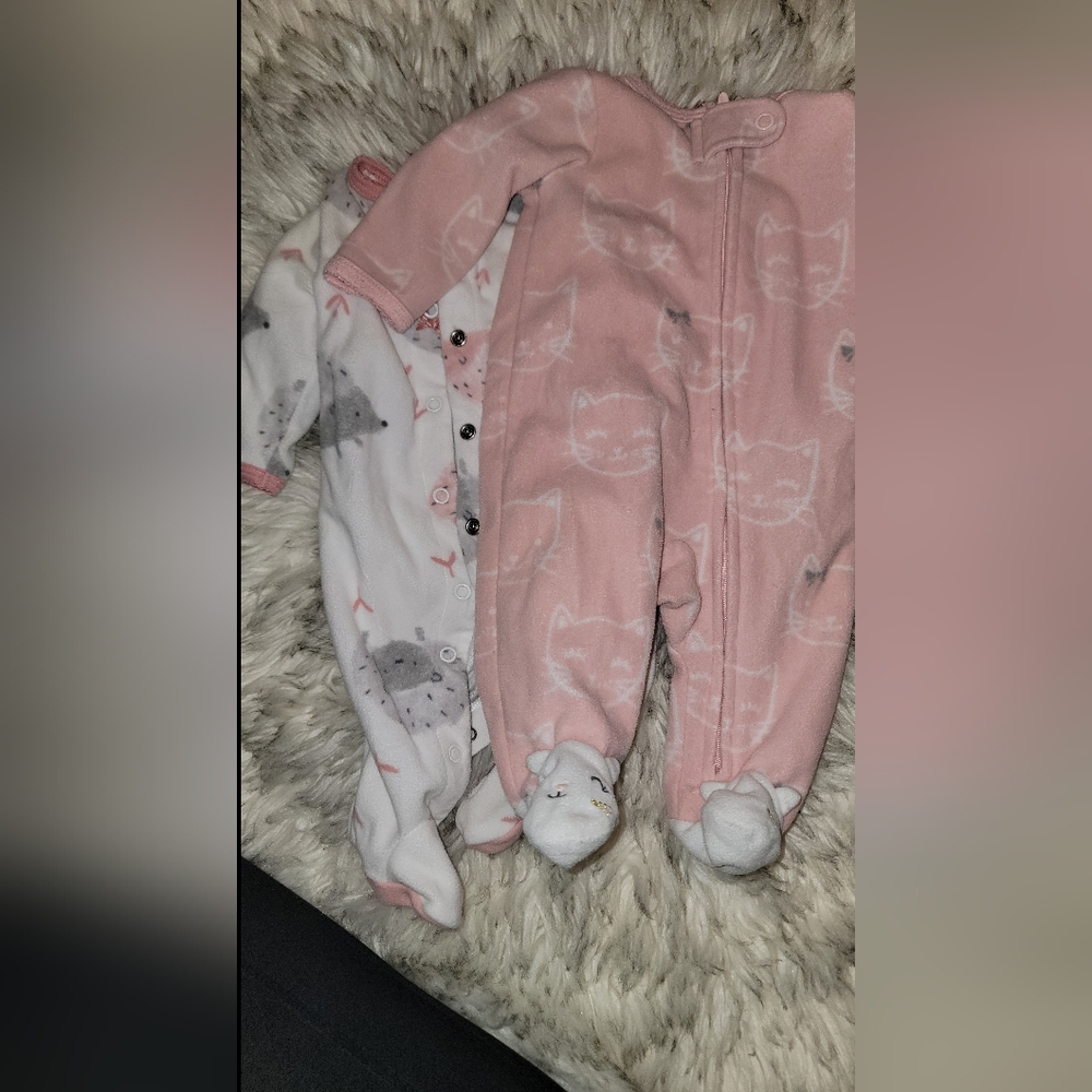 Fleece newborn sleepers